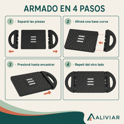 Apoyapiés Ergonómico Oscilante con Rodillos ALIVIAR
