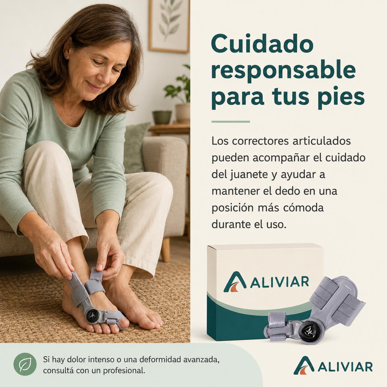 Corrector Articulado para Juanetes- ALIVIAR
