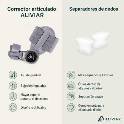 Corrector Articulado para Juanetes- ALIVIAR